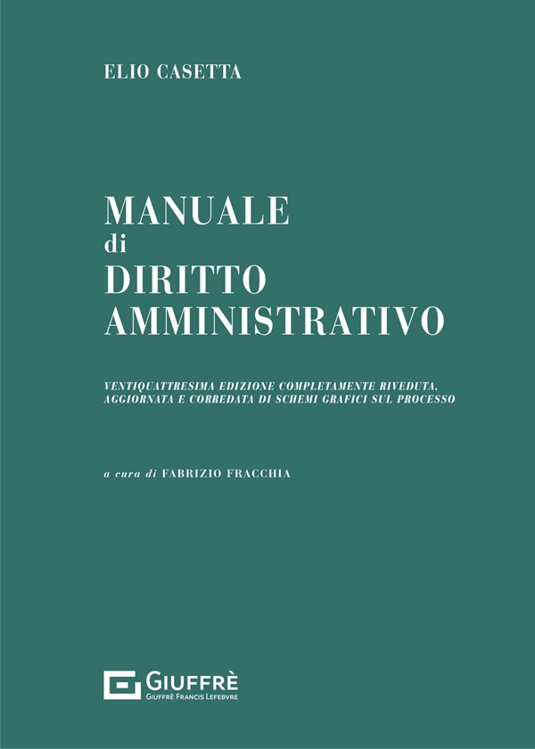 9788828839934 Casetta Manuale Diritto Amministrativo