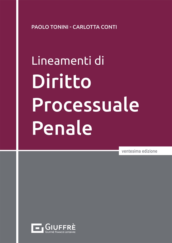 9788828840206 Tonini Lineamenti Diritto Proc. Penale
