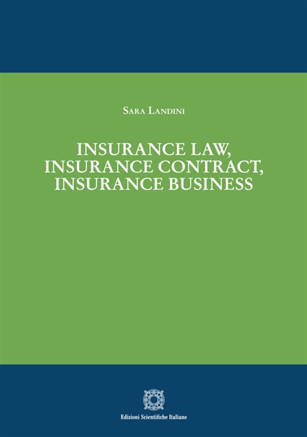 978-88495-60695 Landini Insurance Law Insurance Contract 978-88495-60695 Landini Insurance Law Insurance Contract