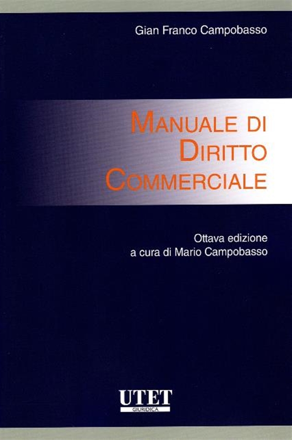 978-88598-25029 Campobasso Manuale Diritto Commerciale