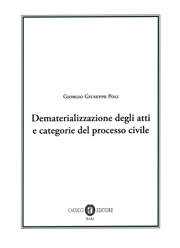 9791259655745 Poli Dematerializzazione Atti Categorie 9791259655745 Poli Dematerializzazione Atti Categorie